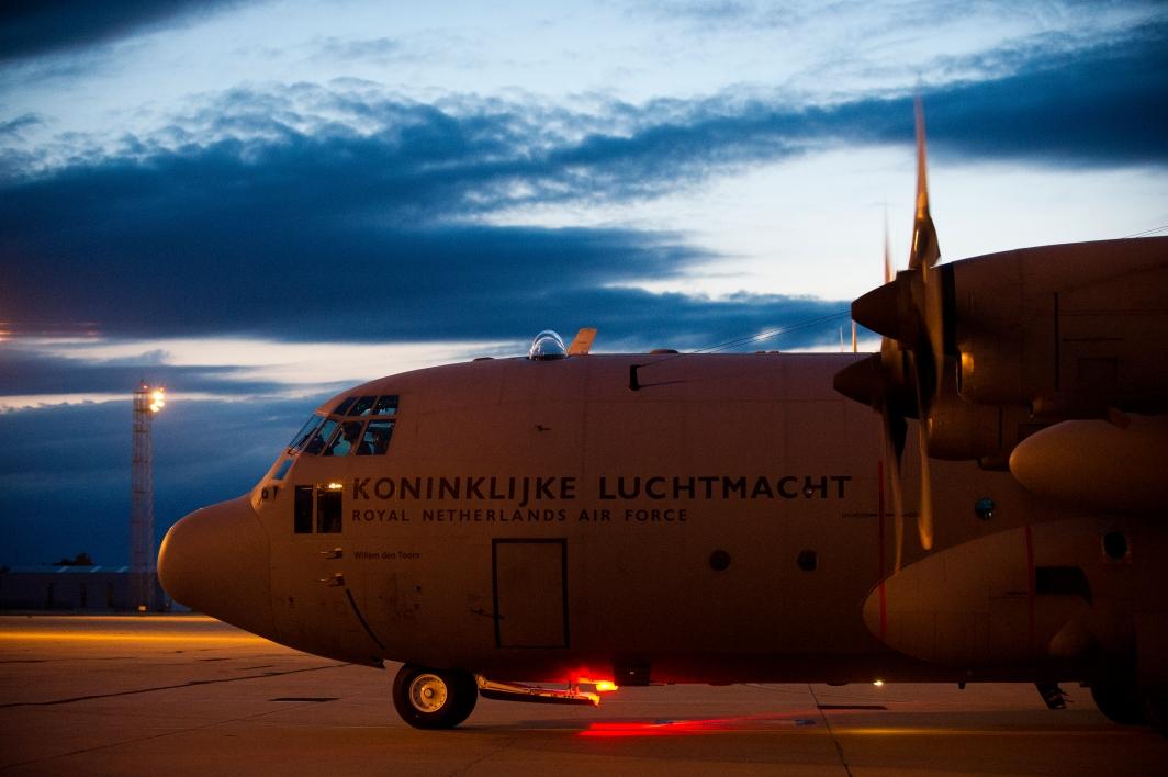 Hercules on the taxiway Hercules on the taxiway